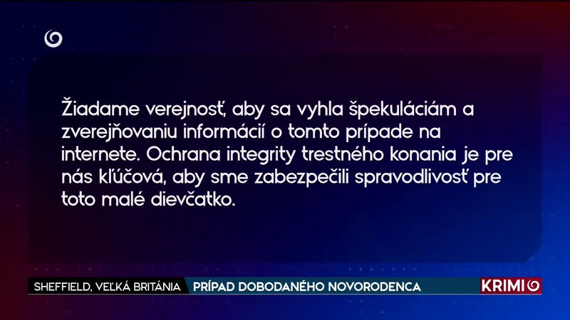 PRÍPAD DOBODANÉHO NOVORODENCA