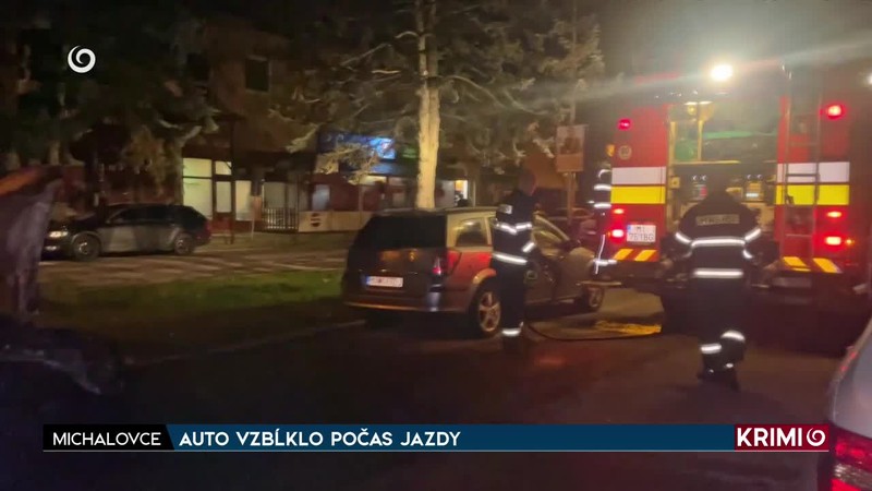 AUTO VZBĹKLO POČAS JAZDY
