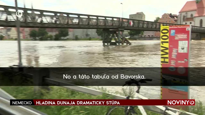 HLADINA DUNAJA DRAMATICKY STÚPA