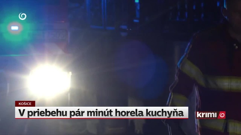 V priebehu pár minút horela kuchyňa
