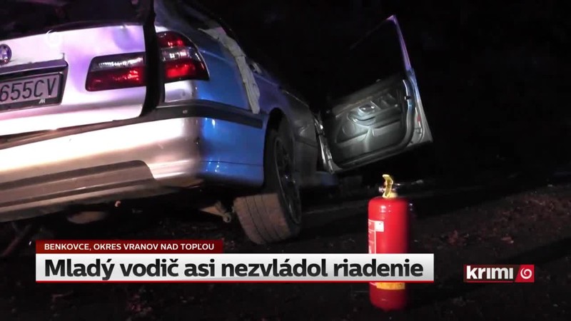 Mladý vodič asi nezvládol riadenie