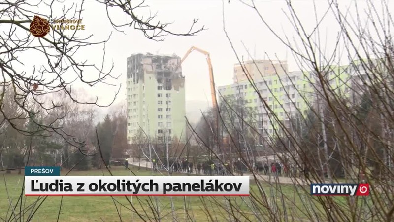 Ľudia z okolitých panelákov