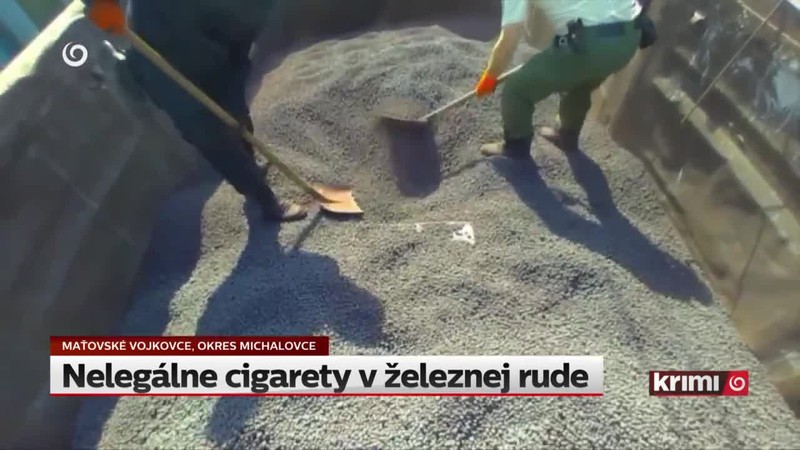 Nelegálne cigarety v železnej rude