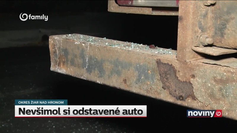 Nevšimol si odstavené auto