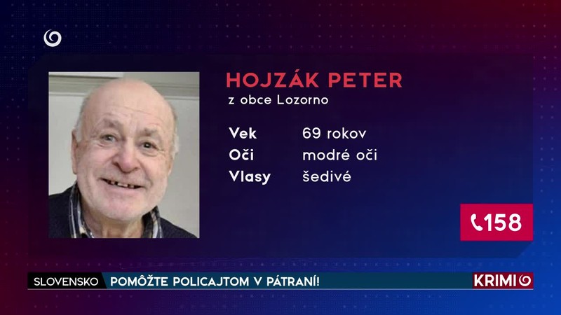 POMÔŽTE POLICAJTOM V PÁTRANÍ!