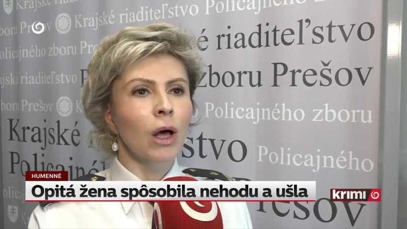 Opitá žena spôsobila nehodu a ušla