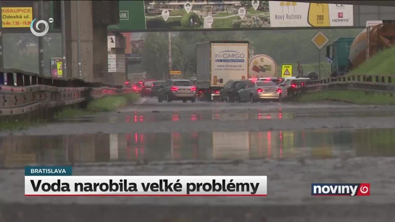 Voda narobila veľké problémy