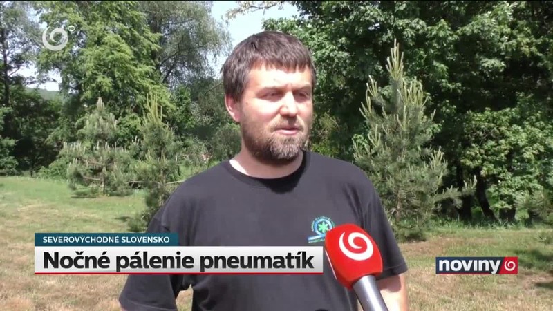 Nočné pálenie pneumatík