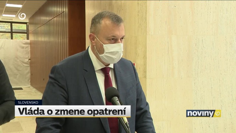 Vláda o zmene opatrení