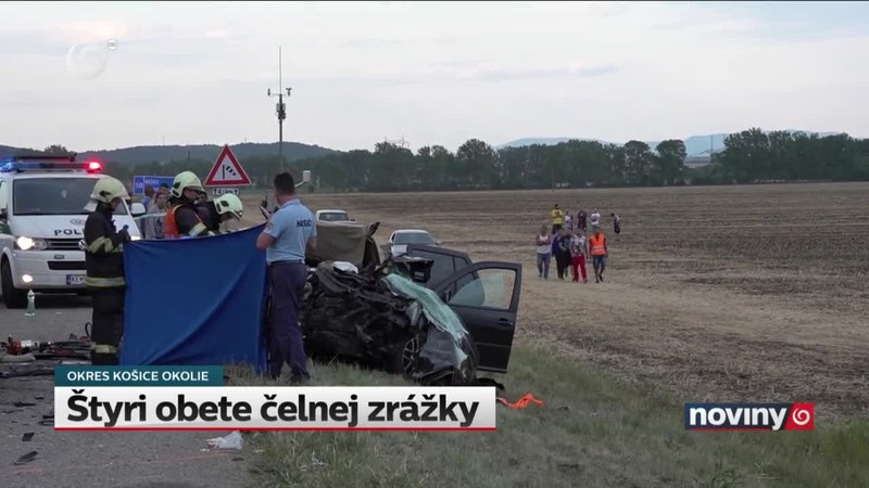 Štyri obete čelnej zrážky
