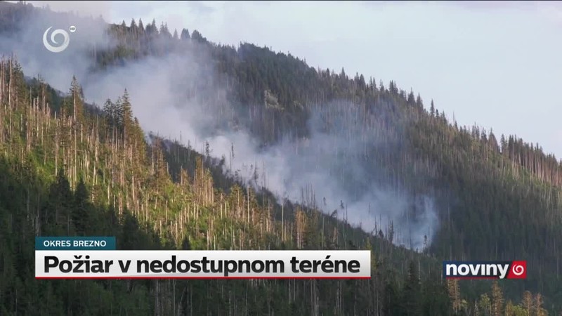 Požiar v nedostupnom teréne