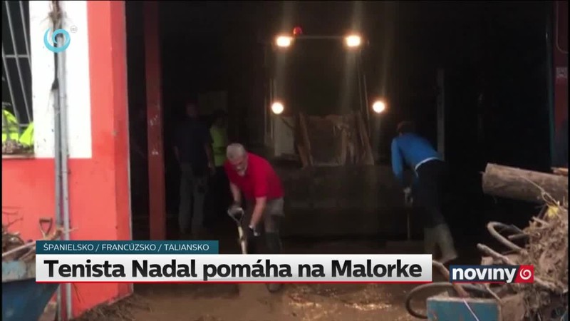 Tenista Nadal pomáha na Malorke