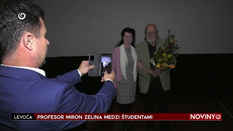 PROFESOR MIRON ZELINA MEDZI ŠTUDENTAMI