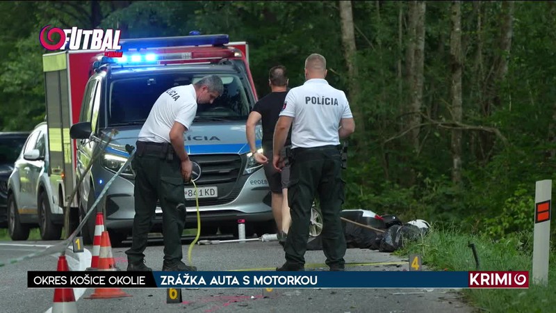 ZRÁŽKA AUTA S MOTORKOU