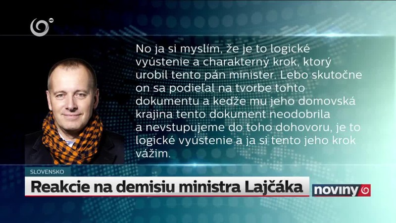 Reakcie na demisiu ministra Lajčáka