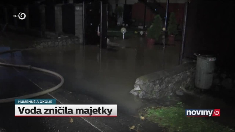 Voda zničila majetky