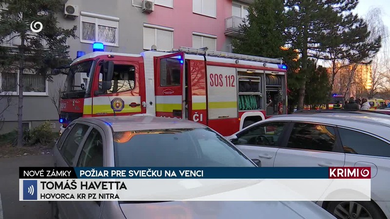 POŽIAR PRE SVIEČKU NA VENCI