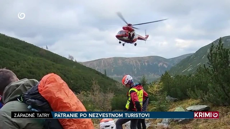 PÁTRANIE PO NEZVESTNOM TURISTOVI