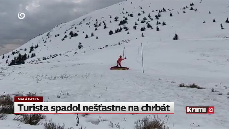 Turista spadol nešťastne na chrbát