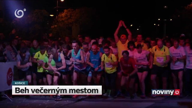Beh večerným mestom