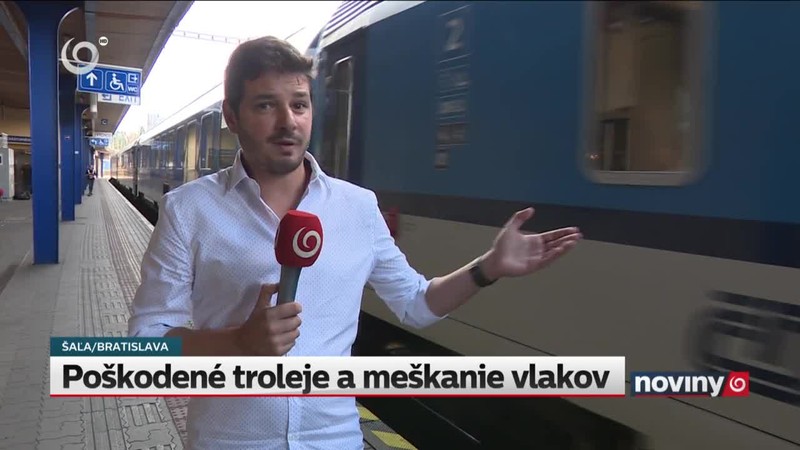 Poškodené troleje a meškanie vlakov