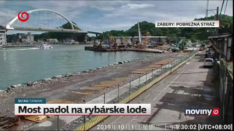 Most padol na rybárske lode
