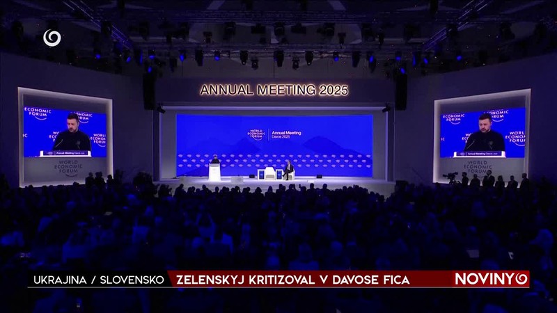 ZELENSKYJ KRITIZOVAL V DAVOSE FICA