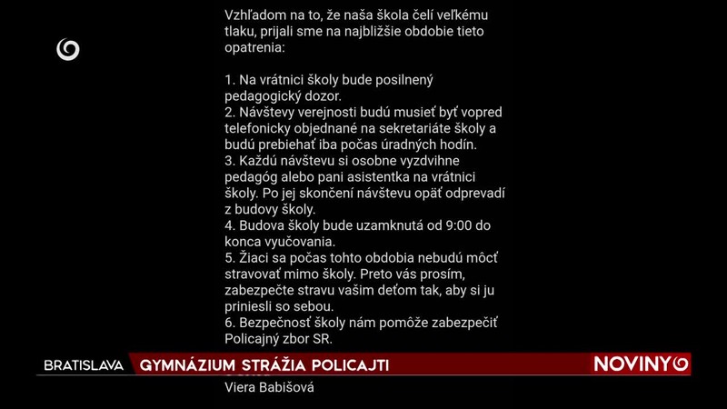 GYMNÁZIUM STRÁŽIA POLICAJTI