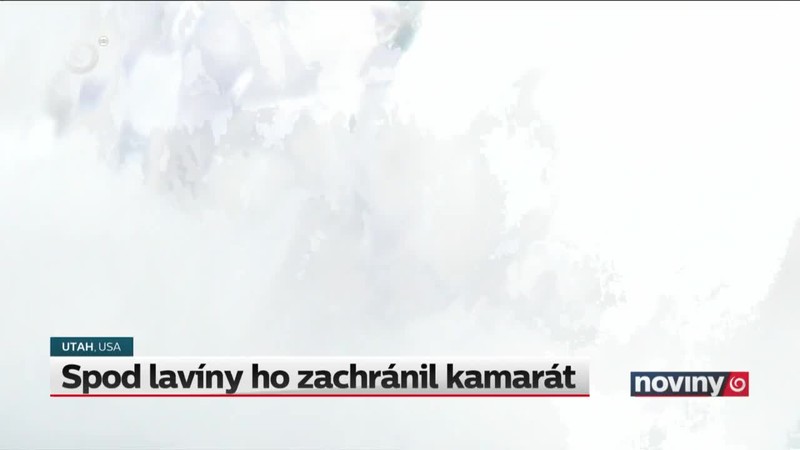 Spod lavíny ho zachránil kamarát