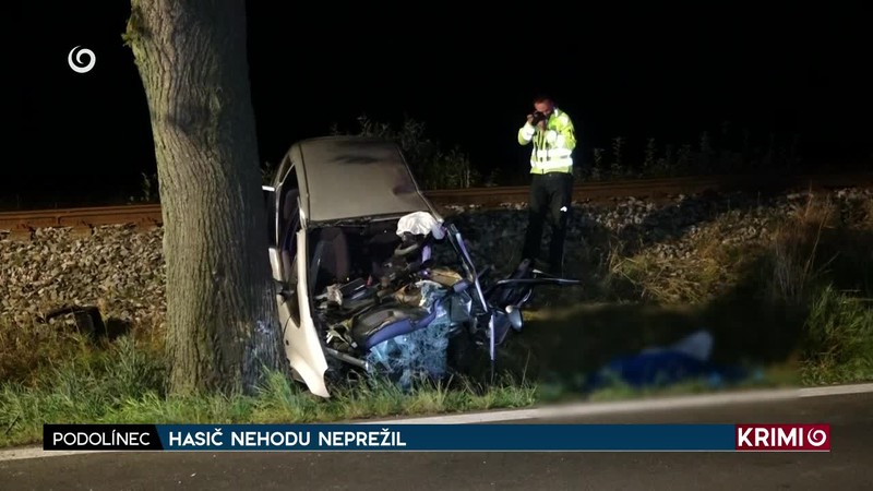 HASIČ NEHODU NEPREŽIL