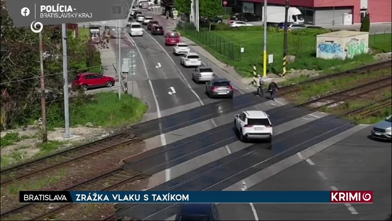 ZRÁŽKA VLAKU S TAXÍKOM