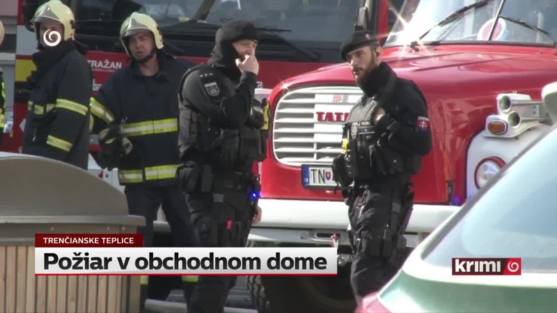 Požiar v obchodnom dome