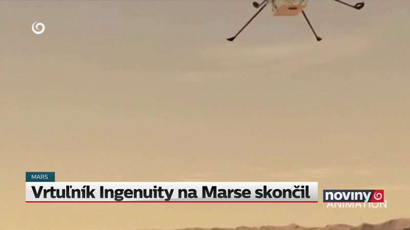 Vrtuľník Ingenuity na Marse skončil
