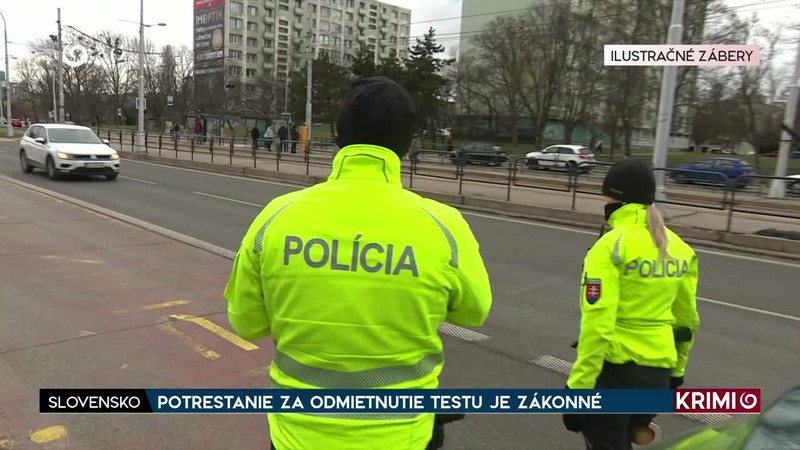 POTRESTANIE ZA ODMIETNUTIE TESTU JE ZÁKONNÉ