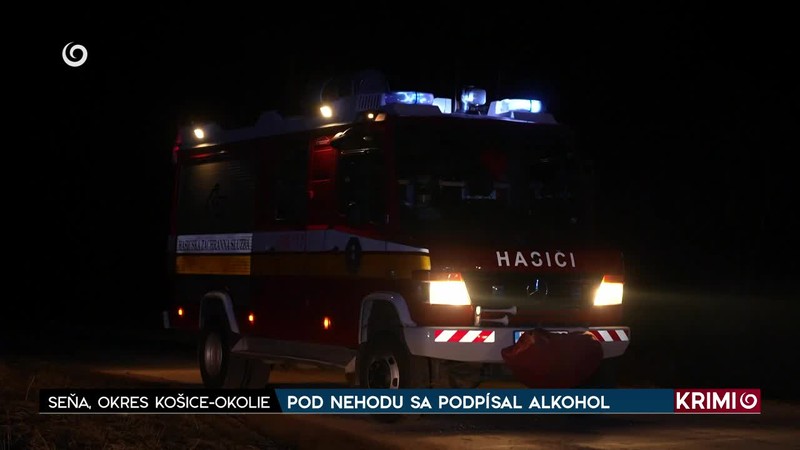 POD NEHODU SA PODPÍSAL ALKOHOL