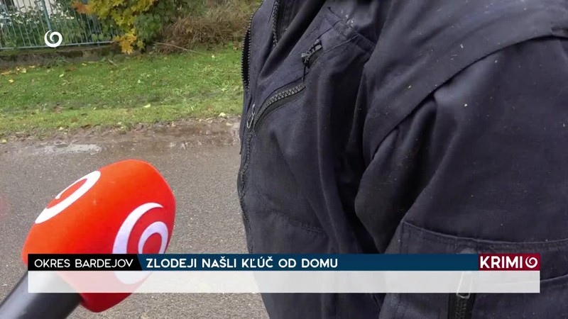 ZLODEJI NAŠLI KĽÚČ OD DOMU
