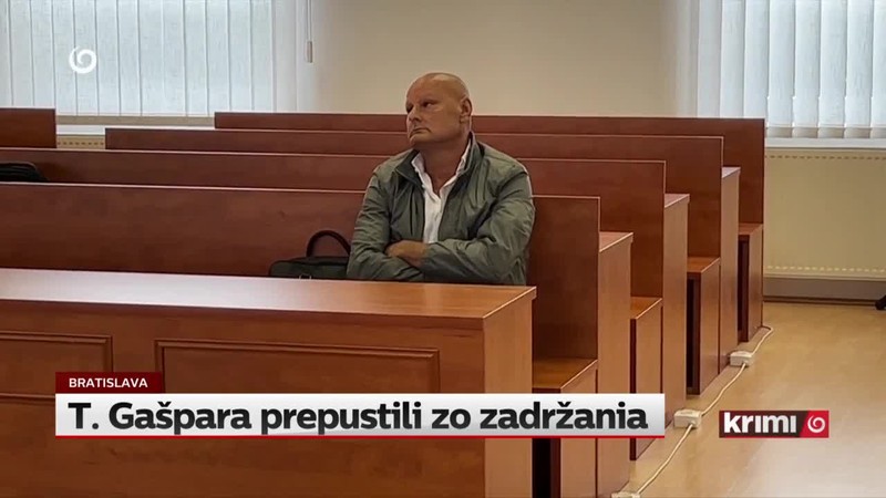 T. Gašpara prepustili zo zadržania