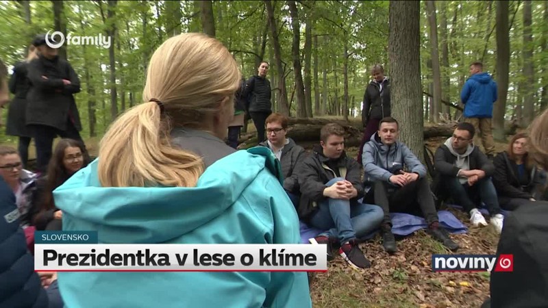 Prezidentka v lese o klíme