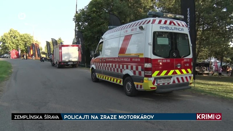 POLICAJTI NA ZRAZE MOTORKÁROV
