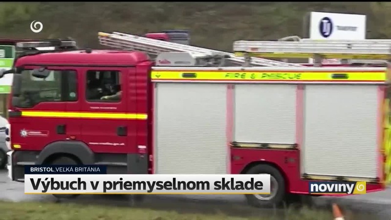Výbuch v priemyselnom sklade