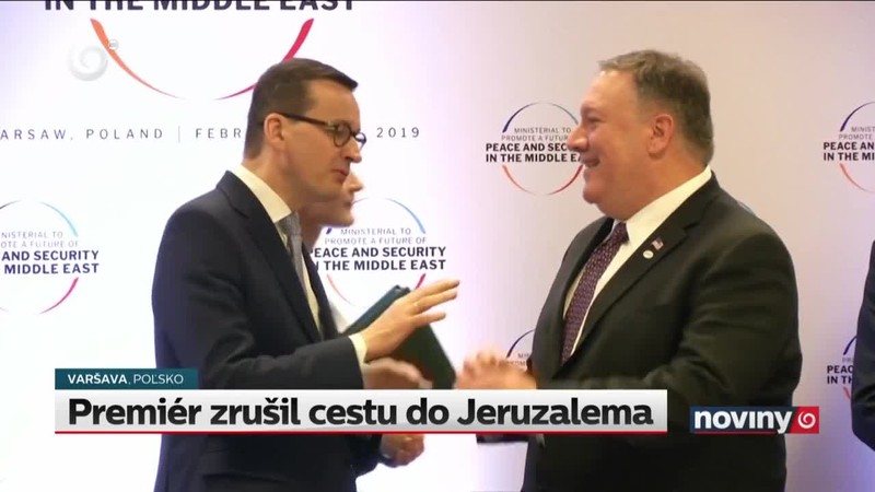 Premiér zrušil cestu do Jeruzalema