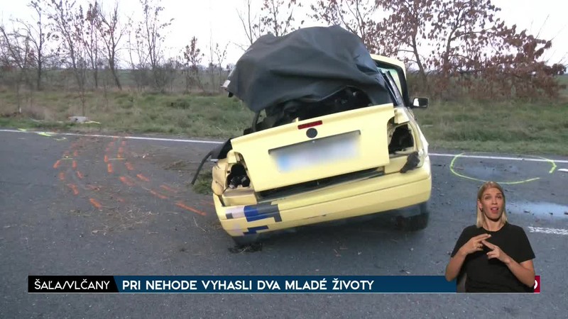 PRI NEHODE VYHASLI DVA MLADÉ ŽIVOTY