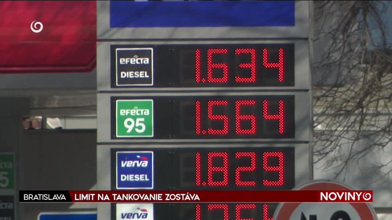 LIMIT NA TANKOVANIE ZOSTÁVA