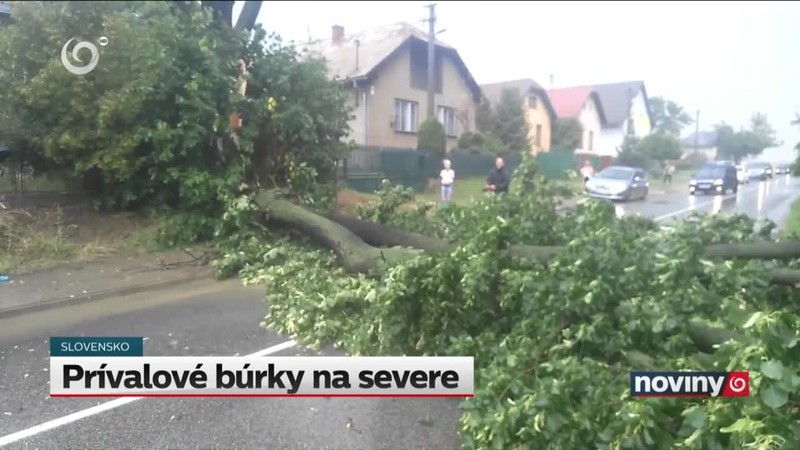 Prívalové búrky na severe