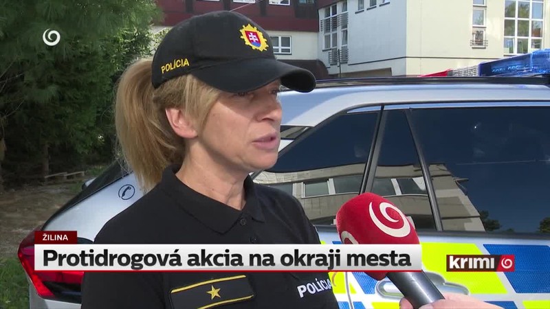 Protidrogová akcia na okraji mesta