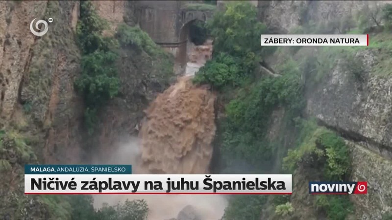 Ničivé záplavy na juhu Španielska