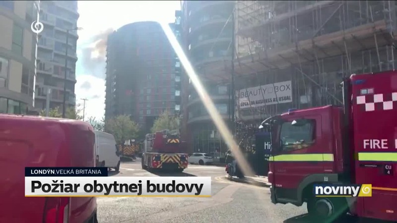 Požiar obytnej budovy