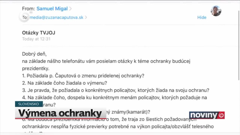 Výmena ochranky