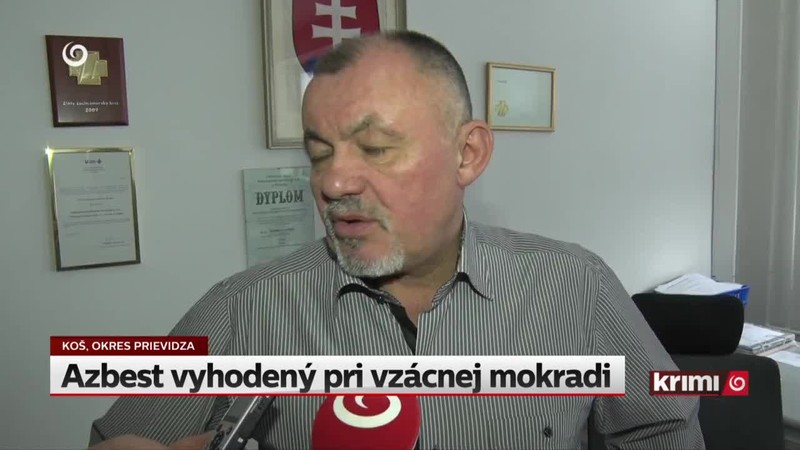 Azbest vyhodený pri vzácnej mokradi