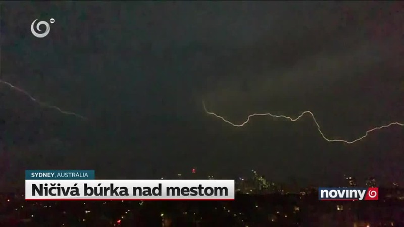 Ničivá búrka nad mestom
